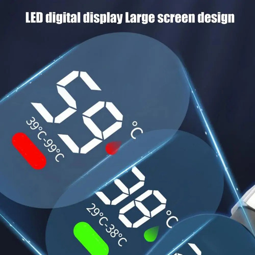 Medidor De Temperatura De Ducha Con Pantalla Digital Led De