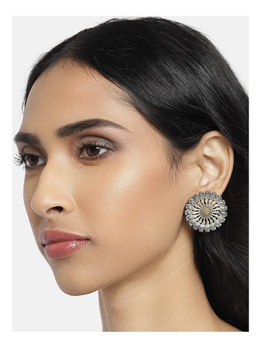Aheli Pendientes De Plata Oxidada Antigua Afgana Tribal Para