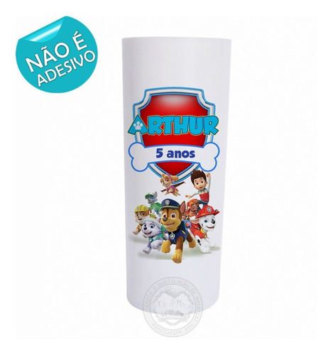 Imagem 3 de 5 de 30 Copo Long Drink Personalizado Patrulha Canina