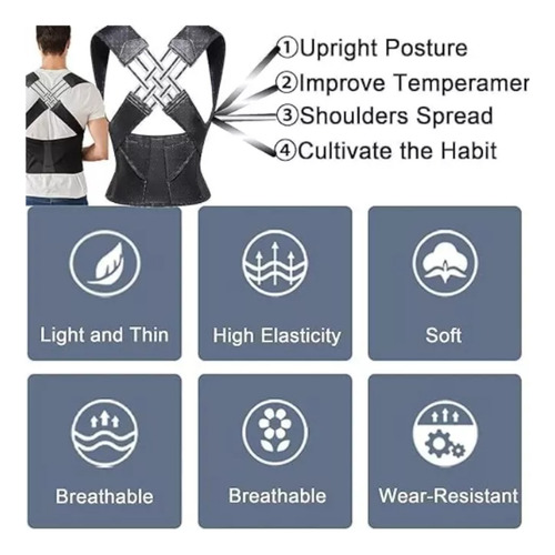 A* Corrector Postura Espalda For Hombre Y Mujer Faja