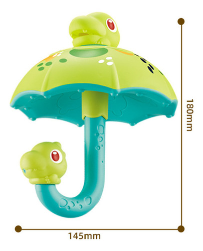Juguete De Baño Interactivo Con Paraguas De Dinosaurio Para