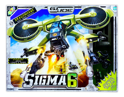 Gi Joe Sigma 6 Dragonhawk Heavy Armor Dropship Vehicle