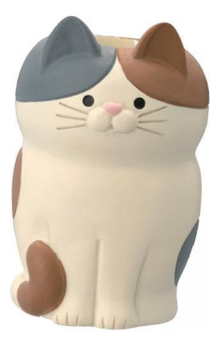 2 Estatua Artística De Gato, Colección Portalápices Beige