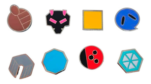 Prendedores Pines Pokemon Medallas Liga Johto