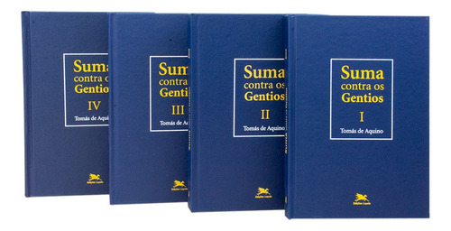 Coleção Suma Contra Os Gentios - 4 Volumes - Edição Bilín...