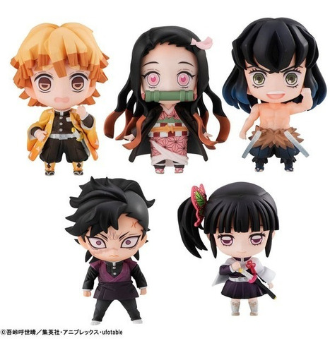 Set Figuras Demon Slayer - Tanjiro With Nakama Mascot Set