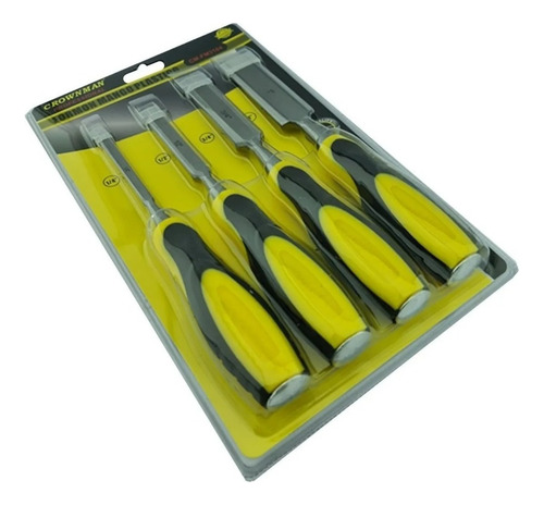 Juego Formones De Golpe Madera 4 Piezas Crownman Cm-fm3104