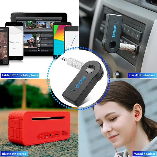 Imagen 6 de 10 de Receptor Bluetooth Auxiliar Usb Auto Adaptador Audio Emisor