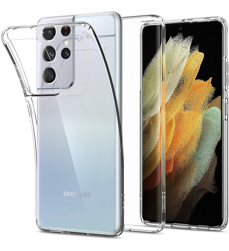 Imagem 1 de 4 de Capa Spigen Liquid Crystal Para Samsung Galaxy S21 Ultra  