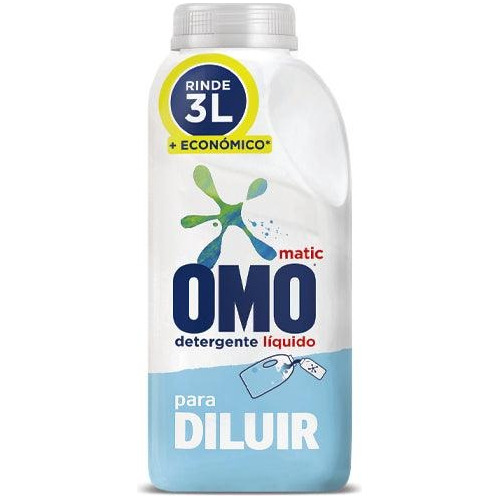 Omo Detergente Líquido Para Diluir 500ml Rinde 3lt