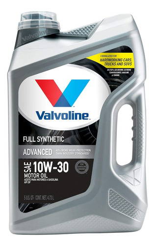 Aceite Sintetico Valvoline Advanced 10w30 5qt