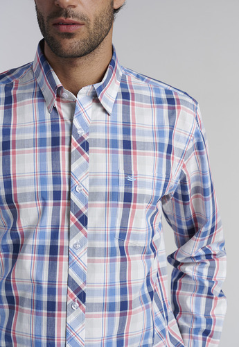 Camisa Check Orlando F Rojo Ss2025 Ferouch
