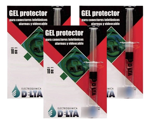 Gel Protector Terminal Conectores Jeringa 10cc Delta Pac X3