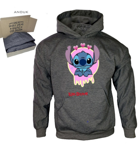 Imagen 9 de 10 de Buzo Hoodie Personalizado Saco Lilo-stitch Estampado Unisex