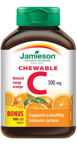 Jamieson Vitamina C Naranja 500mg 120 Tabletas