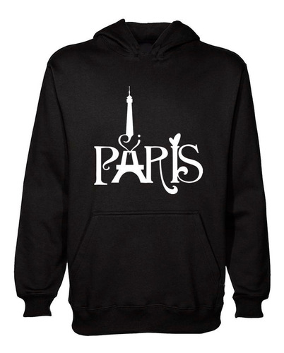 Buzo Canguro Paris Pais Europa Torre Amor Hoodie