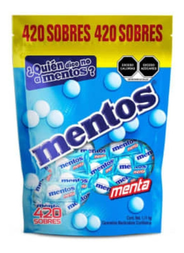 Caramelos Masticables Confitados Mentos Con 420 Pzas