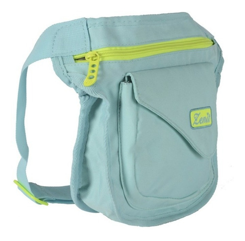 Imagen 1 de 6 de Morral Bandolera Riñonera Zenit Dama Hombre Mujer Celeste