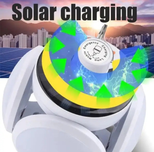 Lampara Recargable Solar Tipo Balón Con Control Remoto.