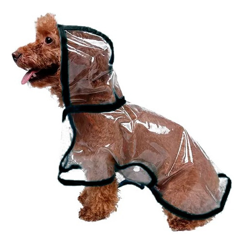 Capa De Lluvia Para Perro Impermeable Transparente Tgo