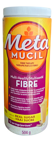 Fibra Metamucil Sabor Original Coarse Psyllium Fiber 504gr