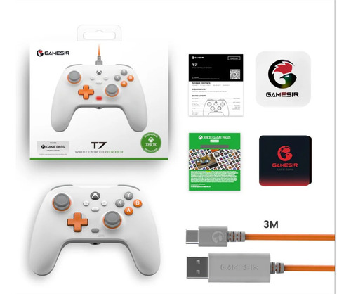 Joystick Gamesir T7 Para xbox x/s one y pc Con Efecto Hall Stick Color Blanco