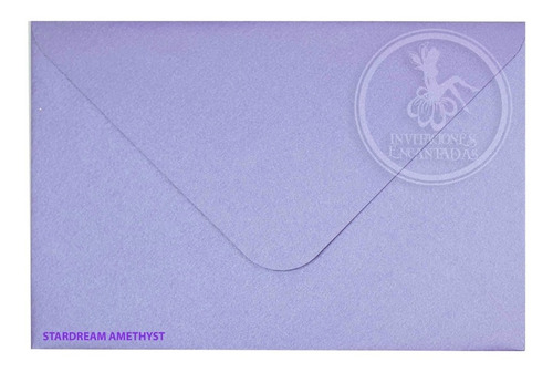 100 Sobres Mini Dinero Papel Nacarado 140g 8x11cm Color VIOLETA / STARDREAM AMETHIST