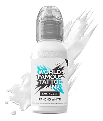 World Famous Tattoo Ink Limitless - Tinta De Tatuaje Blanca