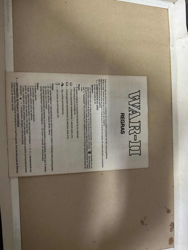 Jogo War 2 Antigo Original Com Manual (Usado)