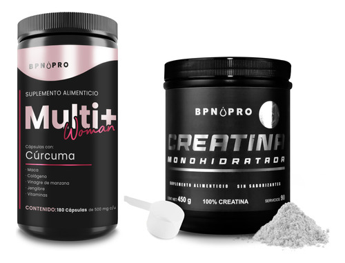 Multivitaminico Para Mujer Y Creatina Monohidratada Bpn Pro