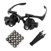 Comprar Lupa Joyero Montaje Cabeza Luz Led 8 Lentes Intercambiables