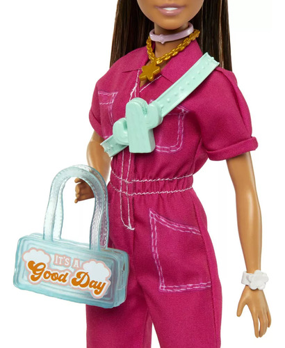 Barbie Traje De Moda Overol Rosa