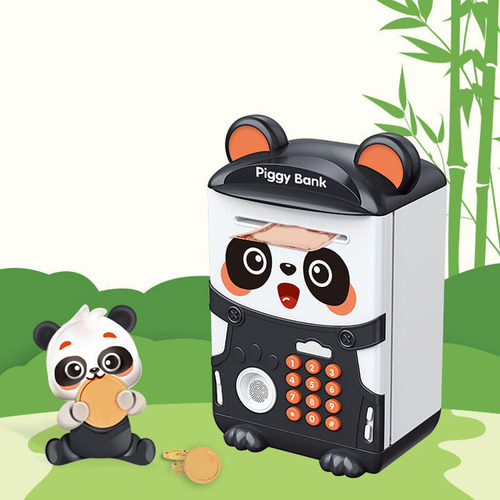 Panda Piggy Bank Caja De Dinero De Desplazamiento