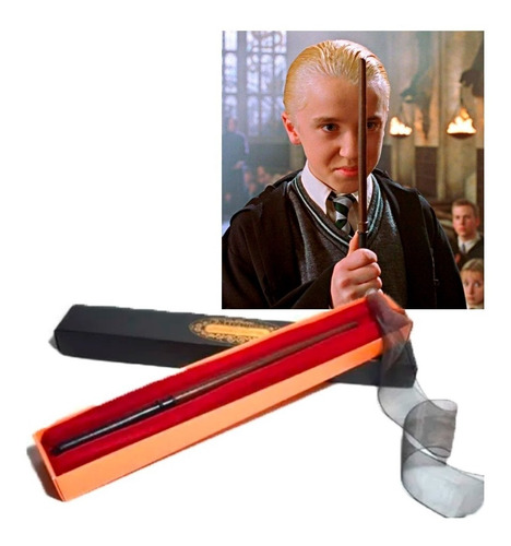 Imagen 3 de 4 de Combo X2 Varita Draco Malfoy +bufanda Slytherin Harry Potter