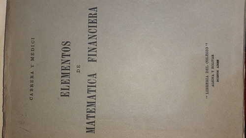 Elementos De Matemática Financiera Cabrera Y Medici D5