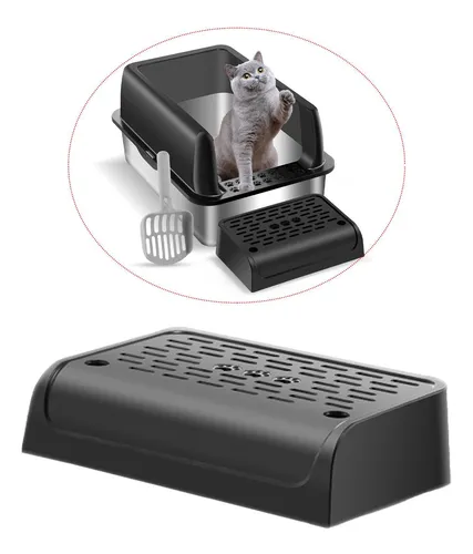 Cat Litter Box Footboard Cat Litter Trapper Cat Pedal Black