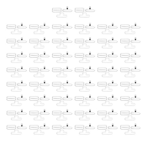 Juego De 50 Clips Ajustables Con Hebilla De Pajarita, Latón,