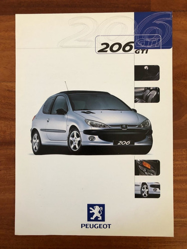 Folleto De Agencia Original De Peugeot 206 Gti En Olivos Zwt