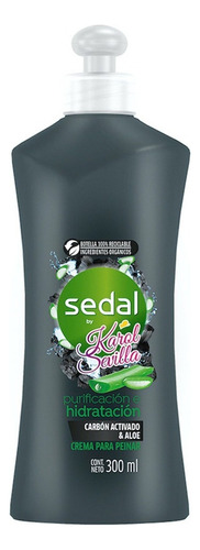 Crema Para Peinar Sedal By Karol Sevilla Carbón Activado Y Aloe 300ml