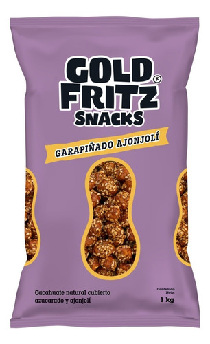Cacahuate Garapiñado Con Ajonjolí Gold Fritz 1 Kg Envio