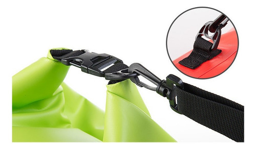 Saco Estanque Impermeável Com Alça Náutico 20lt Naturehike Cor Verde