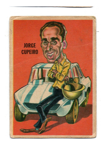 Figurita Tarjeton Futbol Sport 1967 N° 136 Cupeiro Autos