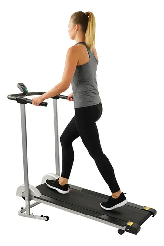 Sunny Health & Fitness Sf-tm - Caminadora Manual, Color Gri.