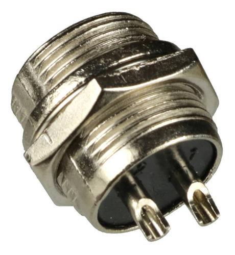 5 Par Conector Mike Circular Gx16 2 Vias Para Painel E Cabo