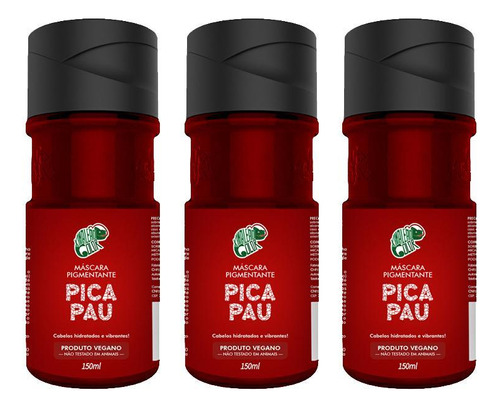  Kit Kamaleão Color Tonalizante - Pica Pau 3 Unidades 150ml