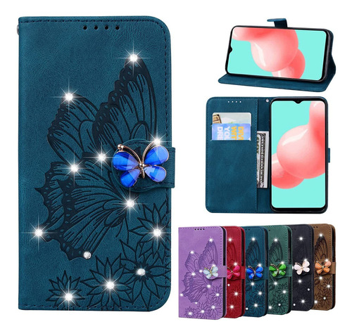 Funda Tipo Cartera Para Nokia 5.4 Retro Butterfly Pu Leatj35