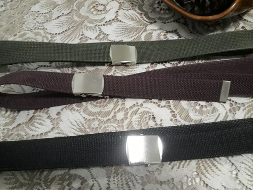 Imagen 8 de 9 de Cintos Cinturones Militares Marineros 3 X $ 240