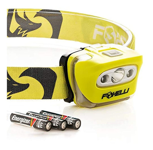 Foxelli Headlamp Flashlight - Super Bright Cree Led, Lightwe