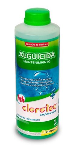 Imagen 2 de 8 de Alguicida Mantenimiento X 1 Lt Clorotec Combo 3 Unidades
