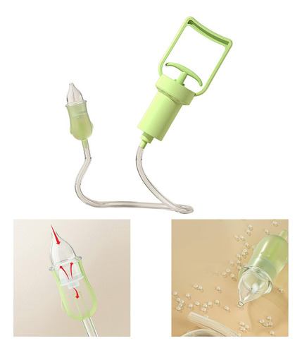 Dispositivo De Sucção Nasal Forte Sucção Manual Verde